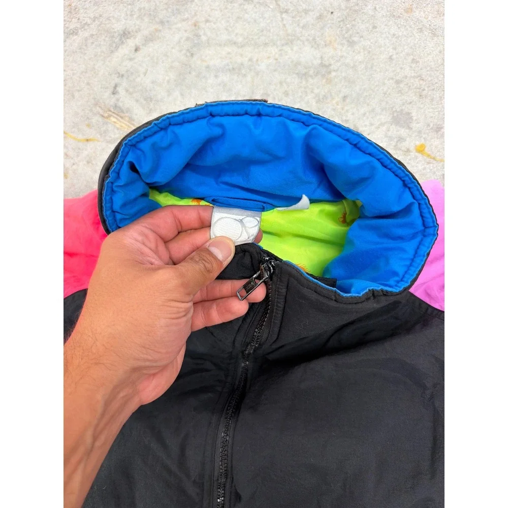 Vintage Ocean Pacific Windbreaker Jacket Mens XL Colorblock Neon 90s Surf Retro
